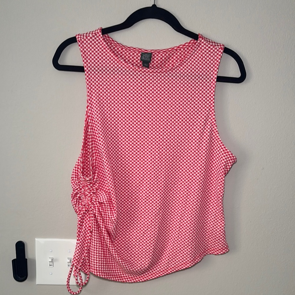 Wild Fable Gingham Sleeveless Side-Tie Women's Top